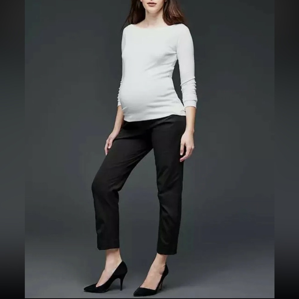 🐝 GAP Maternity 3 Pairs of Pants | Bi-Stretch TAILORED CROP Size 2 Regular